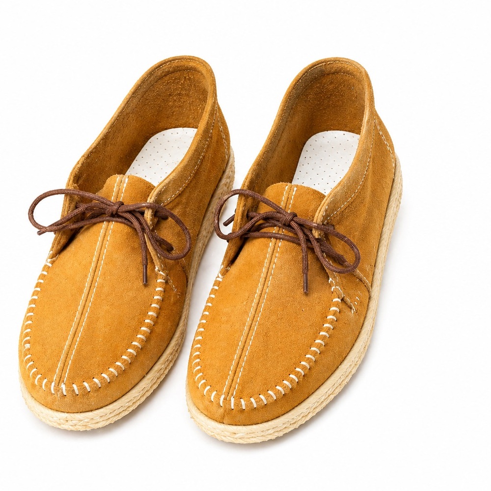 Women’s Suede Moccasin Casual Shoes - Tan